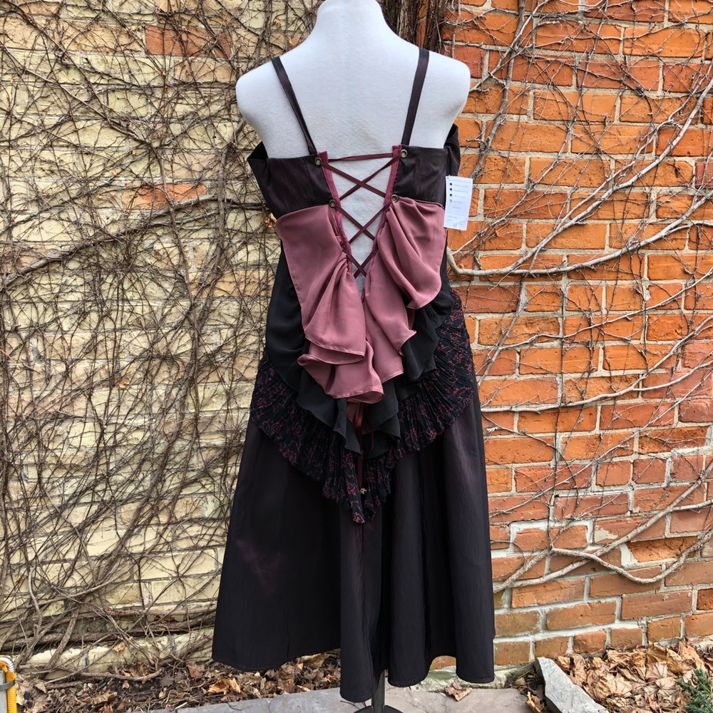 Aubergine Layer Cake Dress EMBODY Purple Upcycled